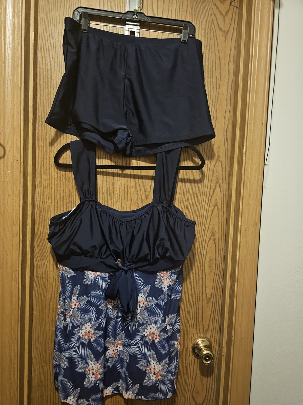 SHEIN Dark Navy Two-Piece Swimwear